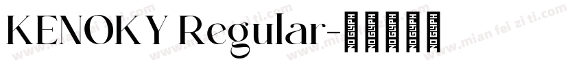 KENOKY Regular字体转换